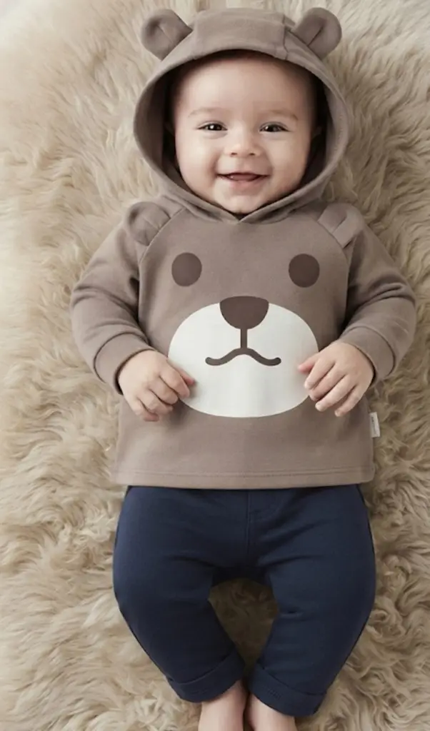 Bear Hoodie & Jogger Set - View 2