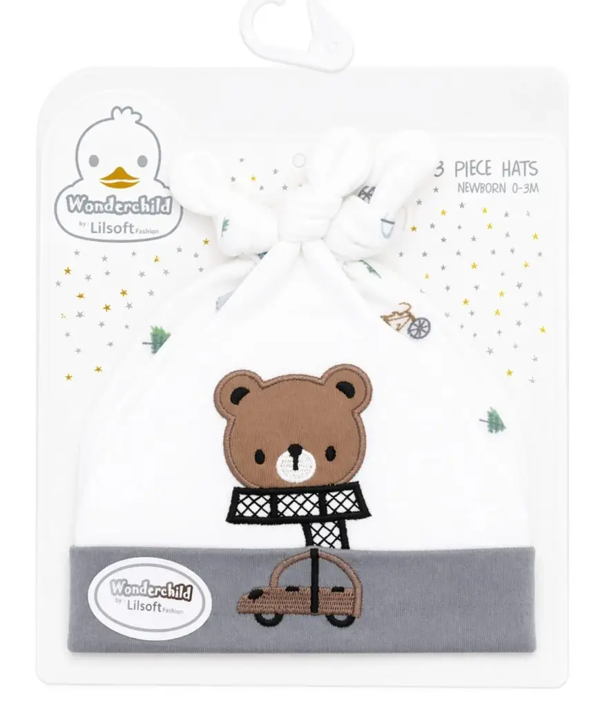 Baby knot cap 3pcs set - View 7