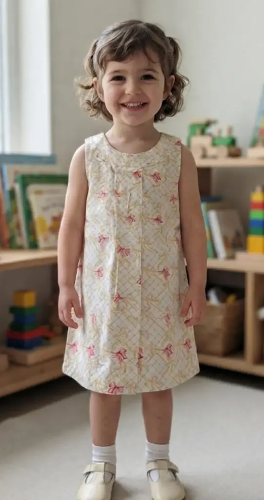 Ribbon & Lattice Sleeveless Dress - View 2