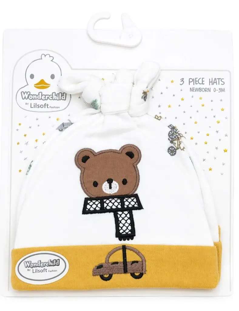 Baby knot cap 3pcs set - View 8