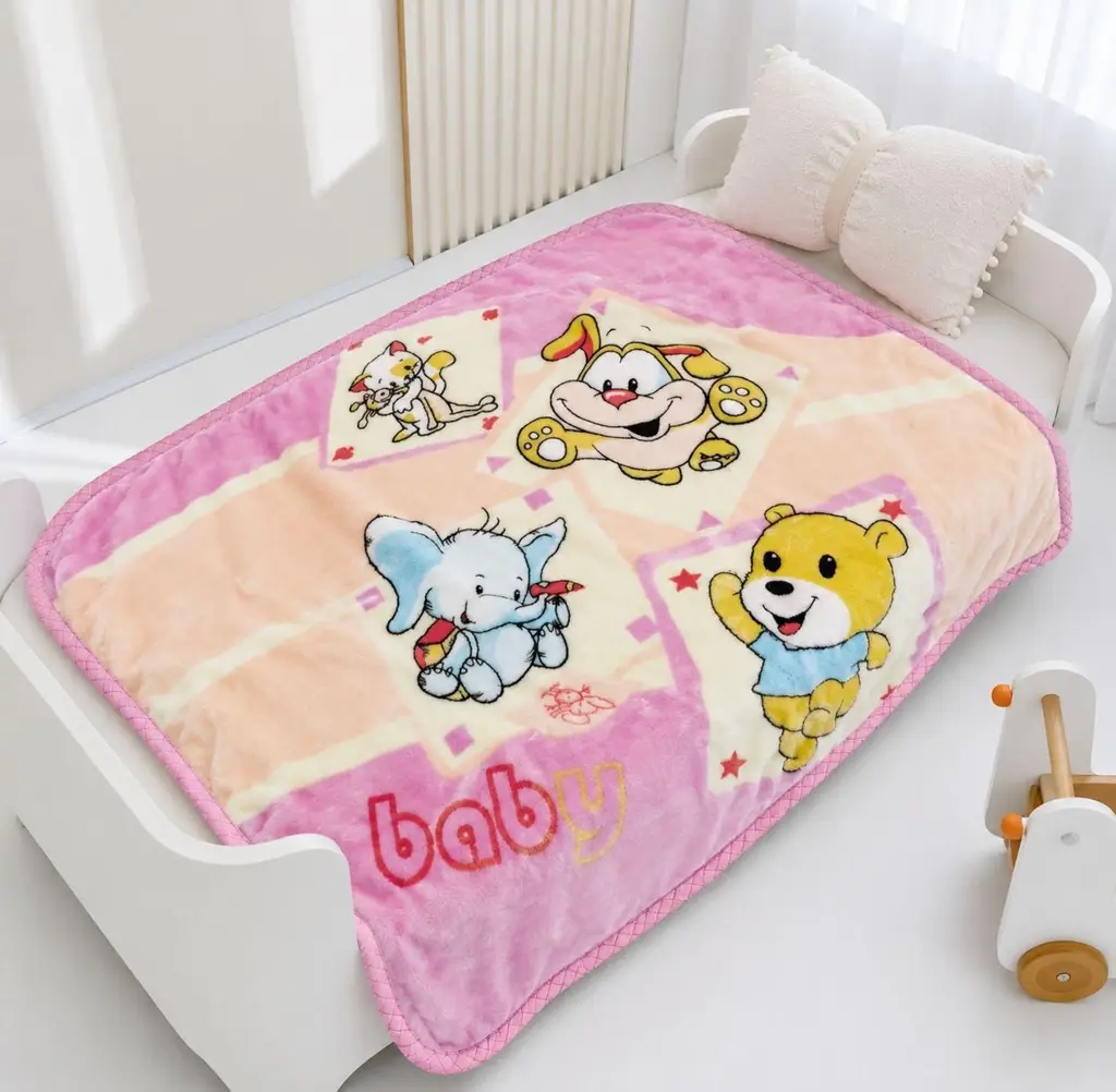 "Grow Up Happy" Super Soft Baby Blanket