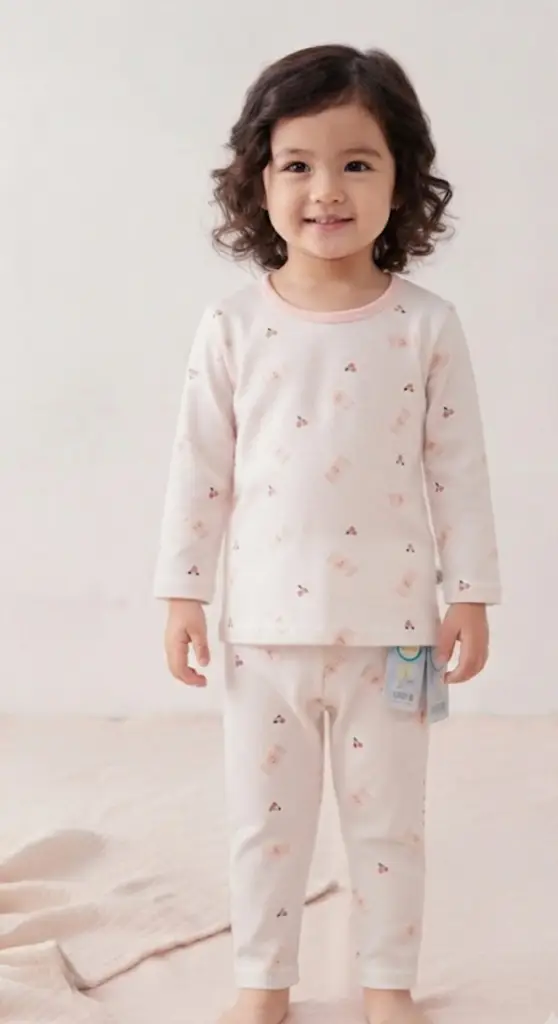 Cute Kids Cherry & Candy Pajama Set - View 3