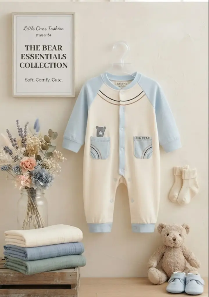 Big Bear Baby Romper - View 3