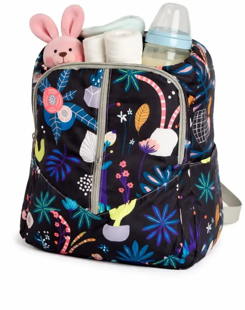 Floral  Multi-Function Baby Diaper Backpack