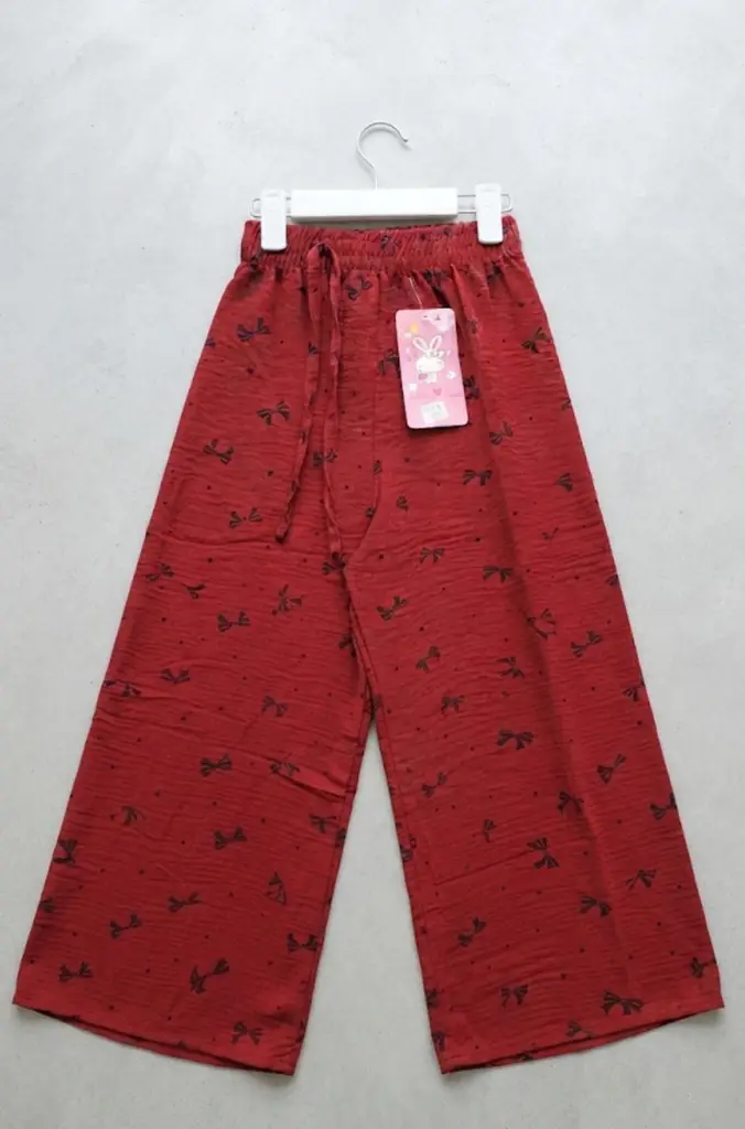 Printed Wide-Leg Trousers - View 3