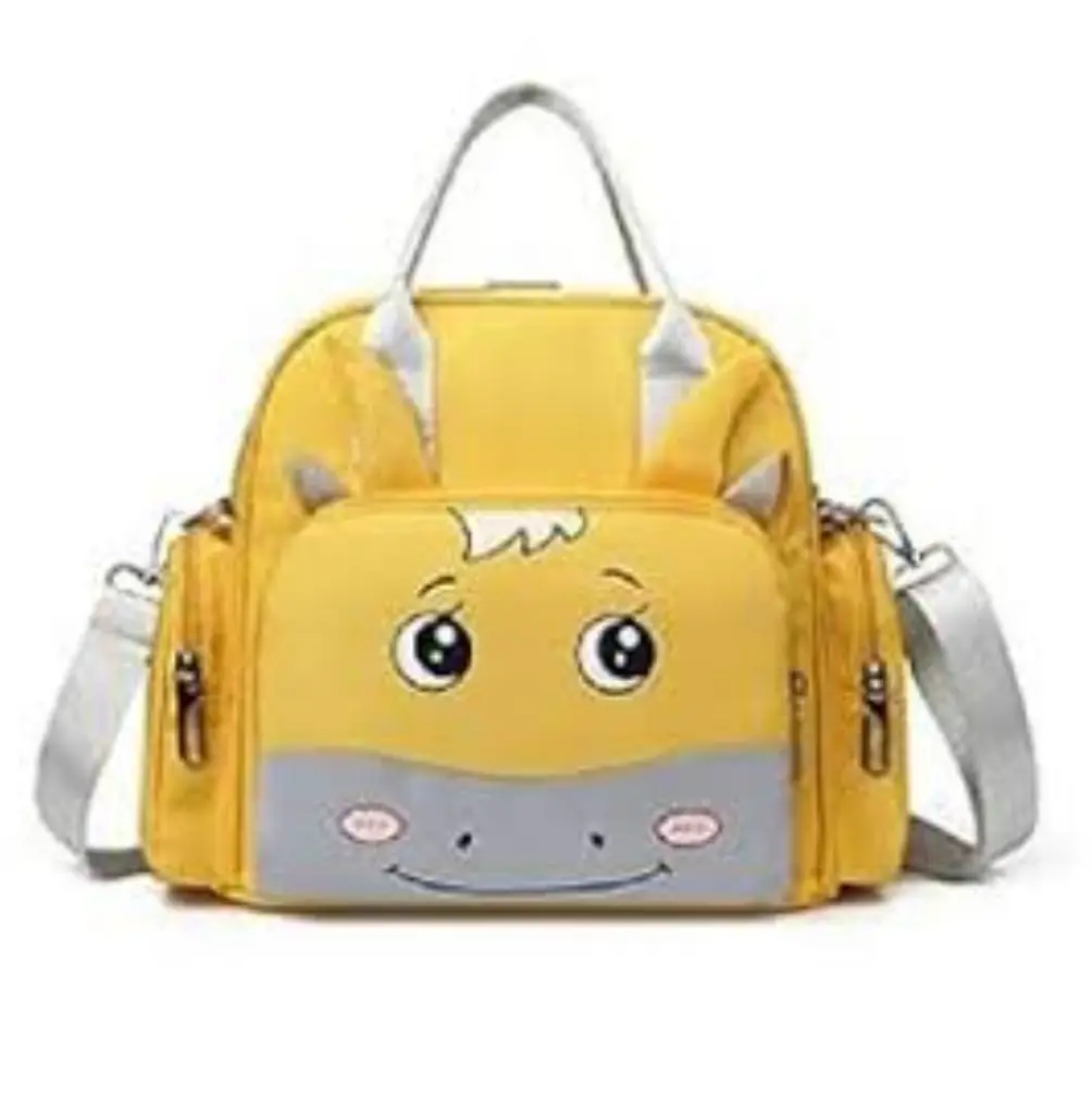 Little Ones Bright Yellow Cute Animal 3D Ears Multi-Function Kids' Backpack & Diaper Bag - View 2