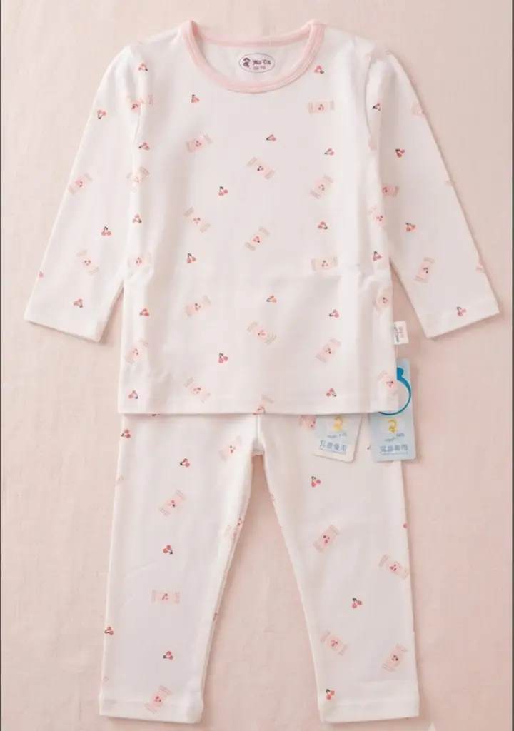 Cute Kids Cherry & Candy Pajama Set - View 4