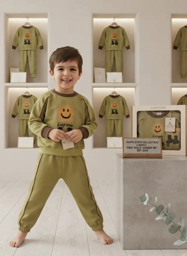 Keep Smiling" Jogger Set - View 2